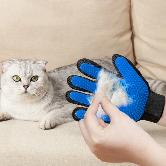 Silicone Grooming Glove for Dog and Cat Bathing and Deshedding