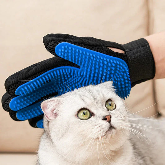 Silicone Grooming Glove for Dog and Cat Bathing and Deshedding