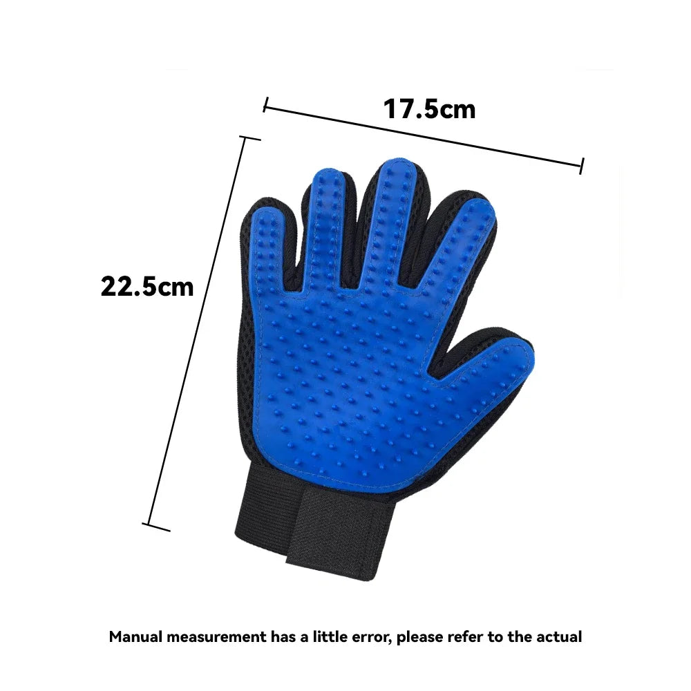 Silicone Grooming Glove for Dog and Cat Bathing and Deshedding