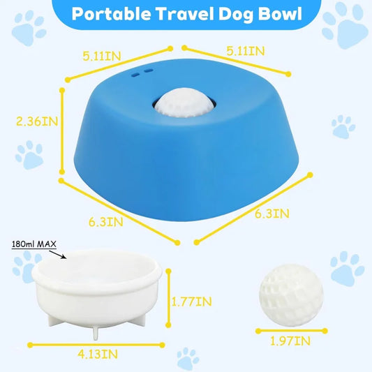 Non-Slip Slow Feeder Bowl for Dogs and Cats