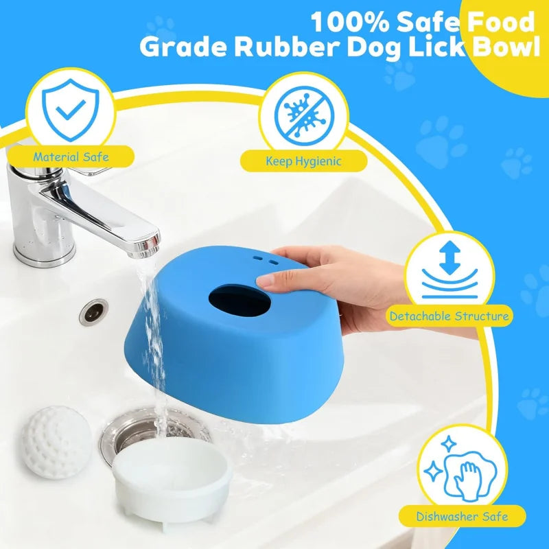 Non-Slip Slow Feeder Bowl for Dogs and Cats
